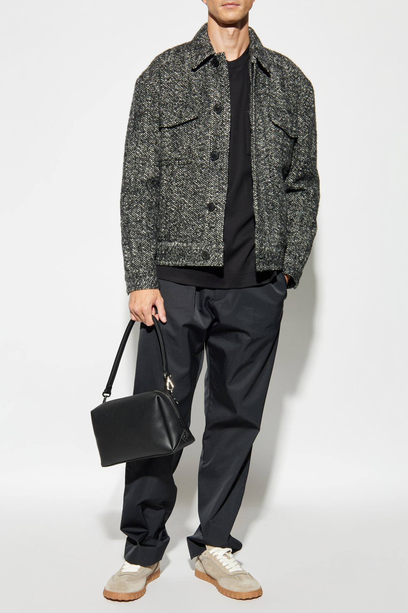 Black T-shirt with logo Fendi - Vitkac Canada